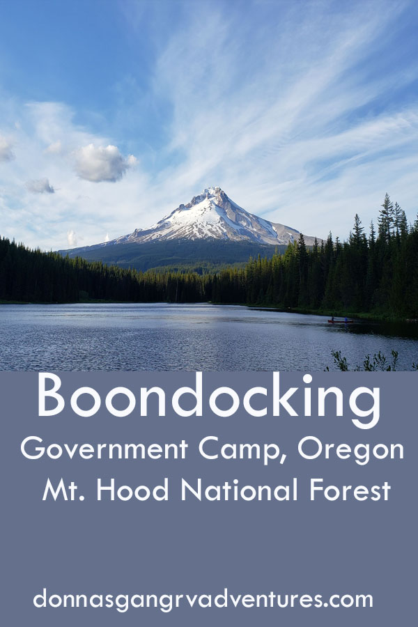 Boondocking in MT Hood National Forest